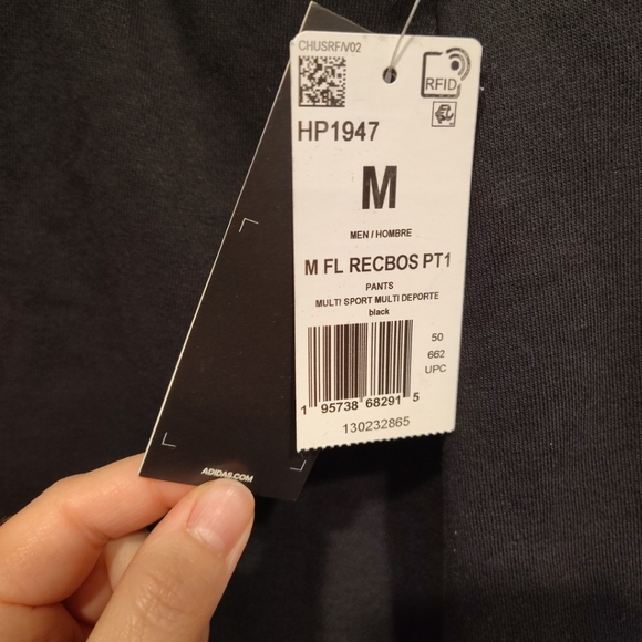 Adidas NWT Multi Sport Black Fleece Jogger Pants Sz M Casual Athletic Workout - Picture 4 of 6